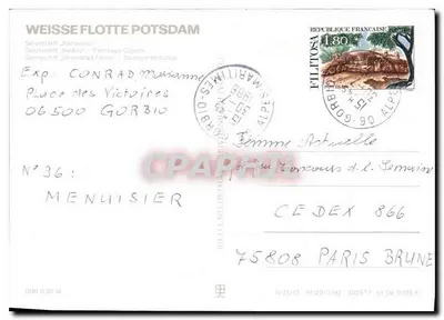 Weisse Flotte Potsdam — cruzeiros pelo rio Havel — editor não visível — Verso