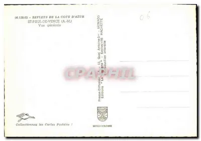 Saint-Paul-de-Vence — Vista general — Ediciones Hachette — Reverso