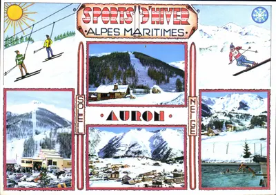 Esportes de inverno - Alpes-Maritimes — Auron — Editor não visível, número de série ilegível