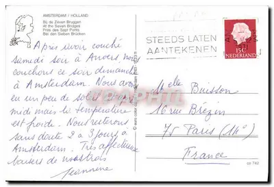 Amsterdam — Ponti sui canali — editore non visibile — Verso