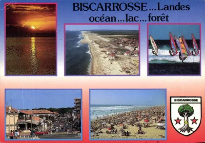 BISCARROSSE... Landes océan... lac... forêt — IMAGENS DE FRANCE, 40 - BISCARROSSE