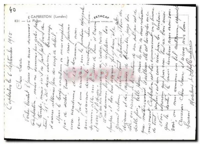 Capbreton (Landes) — A Praia — Ektacap — Verso
