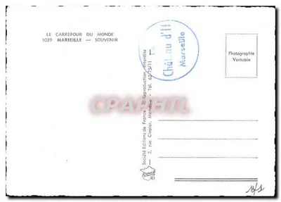 Marseille — Widok panoramiczny — Wydawca: Le Carrefour du Monde, nr 1039 — Rewers