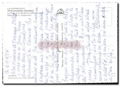 अरोमांश के समुद्र तट — पिस्किन के किला और डिबार्कमेंट के म्यूजियम — एडिटर एफ. कार्पेंटियर — पीछे