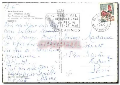 Cannes — La Croisette i jej plaże — Wydawnictwo Iris, n° 06 — Rewers