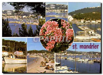 Saint-Mandrier — vista panorâmica do porto e da costa — Les Éditions de la Côte d'Azur