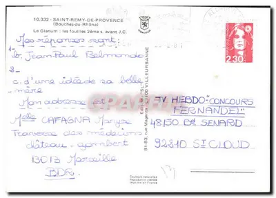 O Glanum — as escavações 2º s. a.C. — Edições TV Hebdo — Verso