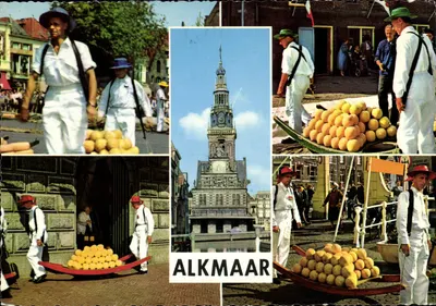 Alkmaar — mercado de melões — editor Muva