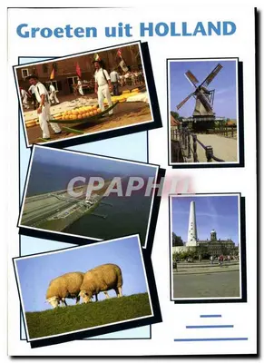 Saudações da HOLANDA — collage de cenas holandesas — Editora van der Meulen Sneedijk