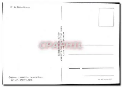 O Baobab Caverna — Senegal — Edição Distribuição Wakhatileme — Verso