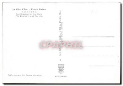 Antibes — De Muren en de Alpen — Uitgave Mexichrome — Achterkant