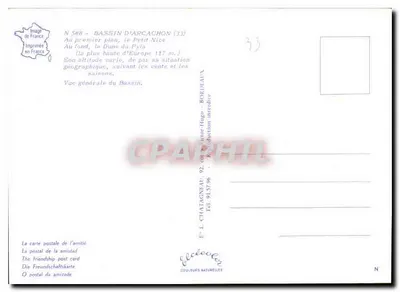 Bassin d'Arcachon — Algemene uitzicht — Uitgever Elcée, N° 588 — Achterkant