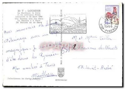 Bazylika i rzeka Gave w Lourdes — wydawca IRIS — Rewers