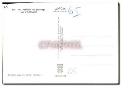 Lago de Angluss — Os Pirineus na primavera — LUMICAP — Verso