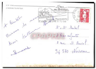 Al centro del Morvan — 4 escenas naturales — LE MORVAN TOURISTIQUE — Reverso