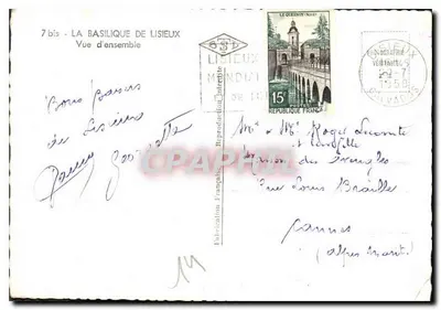 Bazylika w Lisieux — Widok ogólny — Francuska Fabryka Mondial — Rewers