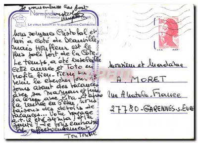 El viejo bacino y el muelle de Sainte-Catherine — Sainte-Catherine — Reverso