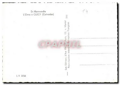Rzeka w ClecY (Calvados) — w Normandii — Wydawnictwo Sztuki Yvonne, Paryż — Rewers