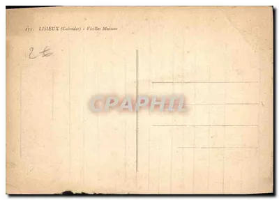 Tarjeta postal moderna Lisieux Calvados Casas Antiguas A la petite Marquise — Reverso