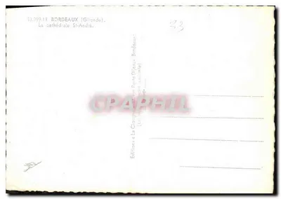 Bordeaux — Katedra św. Andrzeja — Cigogne — Rewers