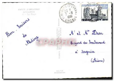 Bassin d'Arcachon — A Praia — Edições Iris — Verso