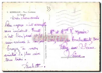 Place Gambette — Bordeaux — n°33 — Reverso