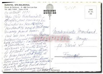 Eurotel Spa-Balmoral — Sart-Lez-Spa — editor Eurotel — Verso