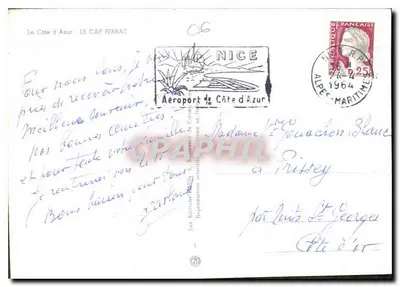 Cap Ferrat — Widok panoramiczny — Les Éditions de la Côte d'Azur, n°1 — Rewers
