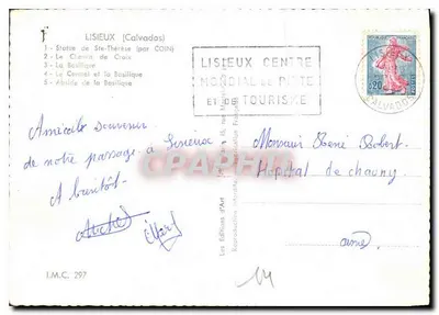 Lisieux — Collage di siti religiosi — Edizioni d'Arte — Verso