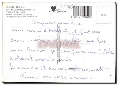 Houlgate — Vista generale — Artaud Frères, N°26 — Verso