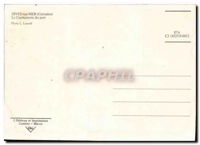 Dives-sur-Mer — widok portu — Éditions et Impressions Combier / Mâcon, nr C3 14225-0-0012 — Rewers