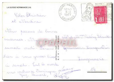 Normandia Szwajcarska — turystyczna kartka pocztowa — Wydawnictwo Théojac (n°14) — Rewers
