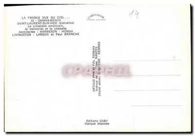 Saint-Laurent-sur-Mer — Cemitério Americano e Memorial — GabyColor — Verso
