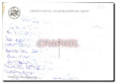 Leeds Castle, perto de Maidstone, Kent — Nuvens de Tempestade no Verão — Leeds Castle Foundation — Verso