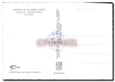 Monte Carlo — O Casino — Éditions Hachette — Verso