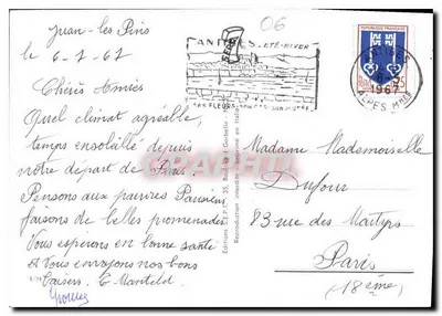 Côte d'Azur — Souvenir de la Côte d'Azur — Éditions S.E.P. 35, imprimé en Italie — Rewers