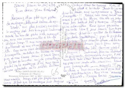सेंट-सेविन — ईग्लिस के एब्सिडे — एडिशन टौके — पीछे