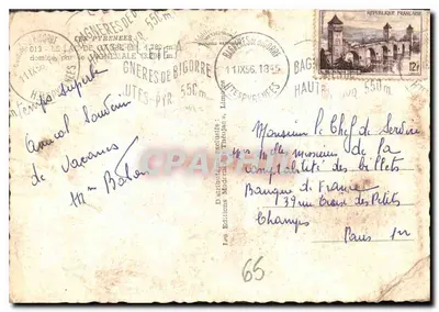 Jezioro Gavés — widok panoramiczny — Wydawnictwo Médicam Théodac — Rewers
