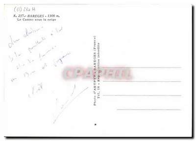 Bareges - O Casino sob a neve — Foto de ARTPYR, n° 18 — Verso