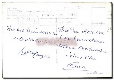 Ravin de Pareis — Majorka — wyd. A. Camarillas, seria II nr 3580 — Rewers