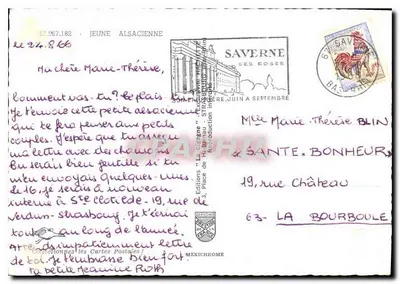 Młoda Alzacka — Saverne — Wydawnictwo 'La Génoise' — Rewers