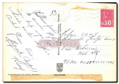 Egletons — Hotel de Ville, Castelo de Maumont, Piscina — Edições Mexichrome — Verso