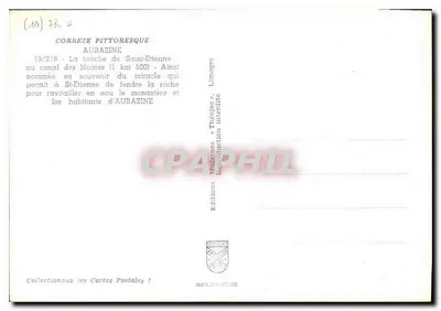 A brèche de Saint-Etienne — Aubazine — Edições Modernas Théodac — Verso