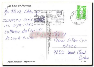 Les Baux-de-Provence — ruínas medievais — Foto Rancurel - Aiguemortes — Verso