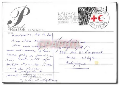 Dzwonnik Lauranne — Cevennes — Prestige Cevennes, nr 07-1932 — Rewers