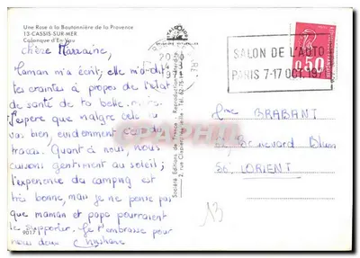 Calanque d'En-Vau — Provence — Éditions de France, nr 9017 — Rewers