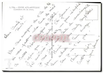 Krajowa część Atlantyku — Świecące światło morza — Wydawnictwo Septomtis, nr 1.714 — Rewers