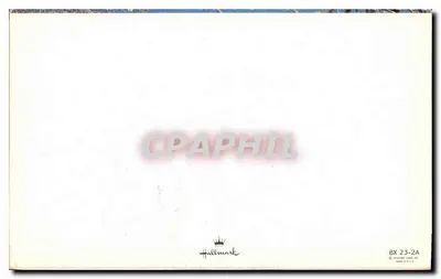 Zakryta śniegiem droga z drzewami — Hallmark BX 23-2A — Rewers