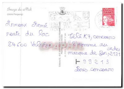 Pavimentowana ulica kamieniem — wiejski kąt prowansalski — Obraz Midi, Wydawnictwo SL — Rewers