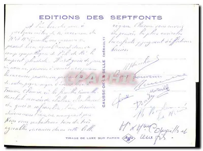 Planta nevada — Edições das Septfontains — Causse-de-la-Selle (Hérault) — Verso